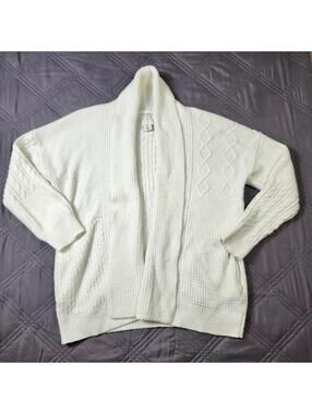 Joie Cable Knit White Cardigan Sweater Women’s Medium